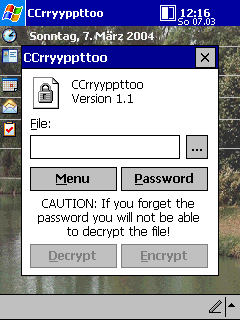 CCrryyppttoo - Pocket PC