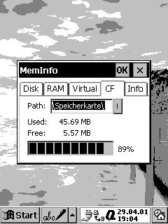 MemInfo for Palm-size PC